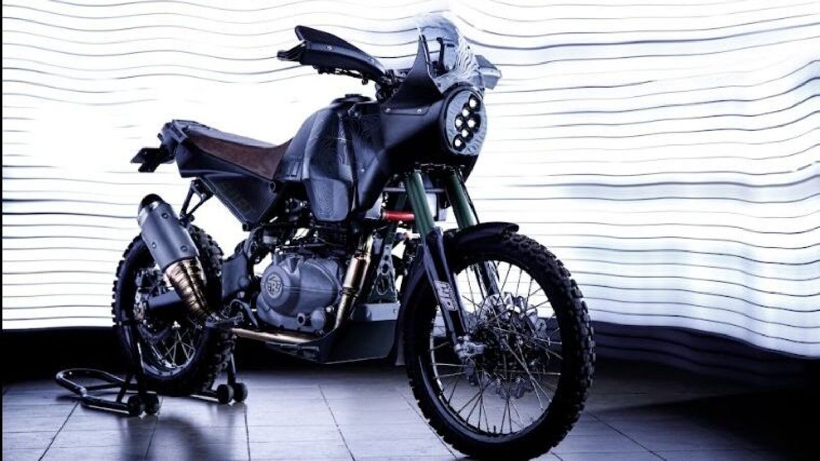 Royal Enfield Himalayan Modified With 500 Cc Engine And Carbon Fibre Parts Ht Auto 1980