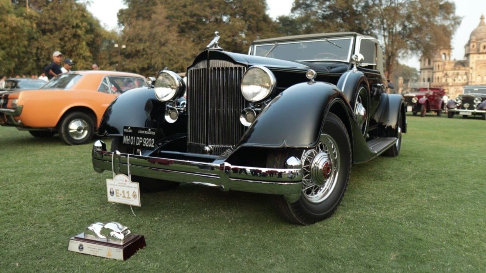 1934 Packard Coupe Roadster wins at vintage car show in Vadodara