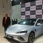 Sanjay Gopalakrishnan, Sr Vice President - BYD India with the new Seal electric sedan