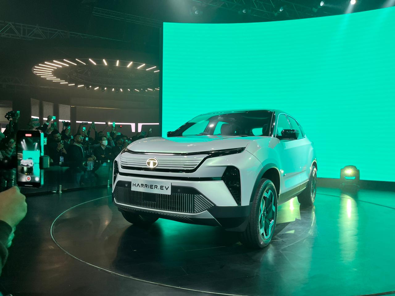 Tata Harrier EV debuts at Auto Expo 2023.