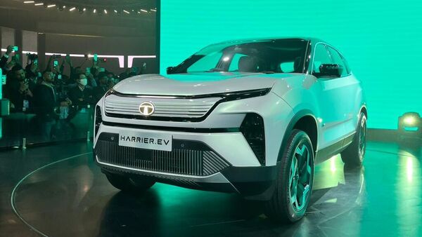 Tata Harrier EV unveiled at Auto Expo 2023.