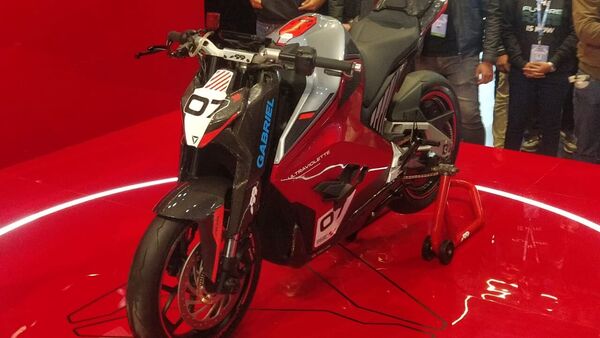Ultraviolette's new concept motorcycle F99 was unveiled at the expo.