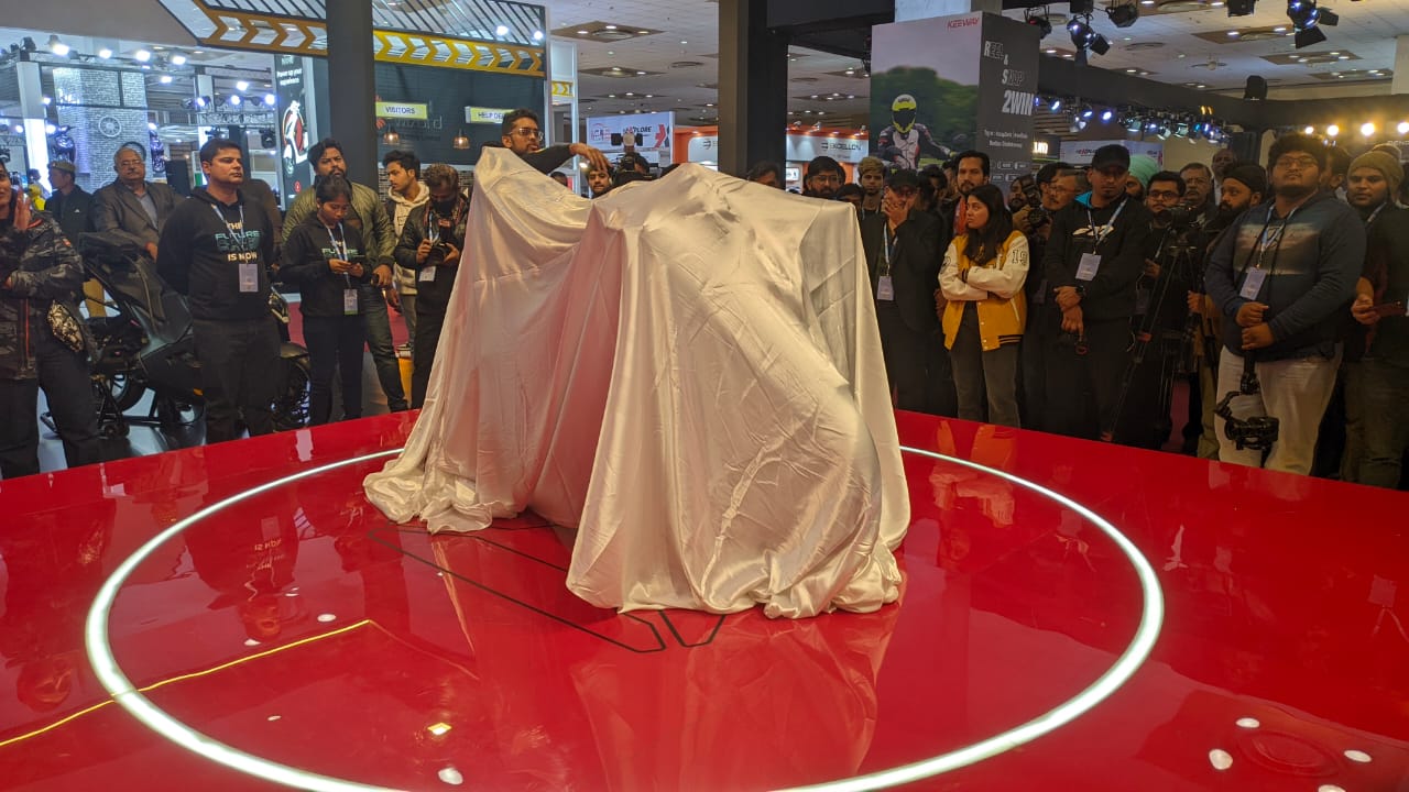 Ultraviolette pavilion at the Auto Expo 2023
