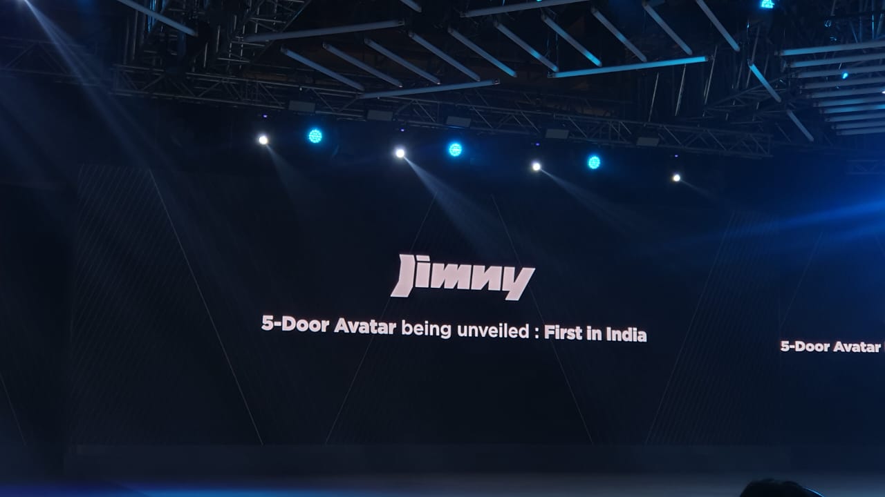 The stage is all ready for Jimny unveil.