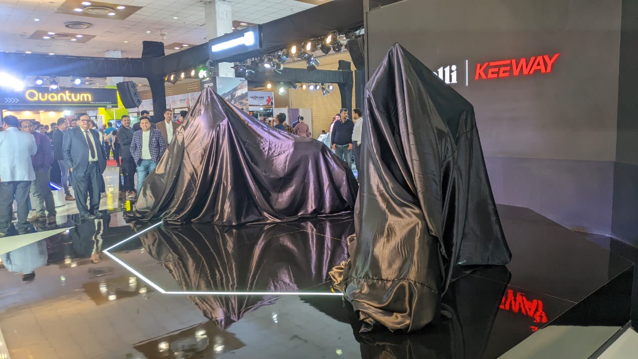 Benelli-Keeway's pavilion at the Auto Expo 2023.