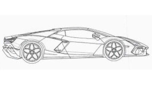 Lamborghini Aventador Side View MS Paint colored 2 by Ant787 on DeviantArt