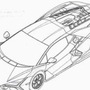 Lamborghini Aventador replacement model comes with a sharp and aggressive design. (Image: WIPO)