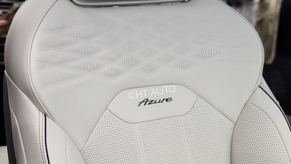 There are quilted seats, mood lighting and a heated steering wheel on the Azure variant. There are quilted seats, mood lighting and a heated steering wheel on the Azure variant.