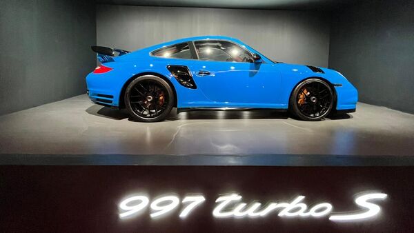 There's also a 997-generation 911 Turbo S in a nice blue color with blacked out details.