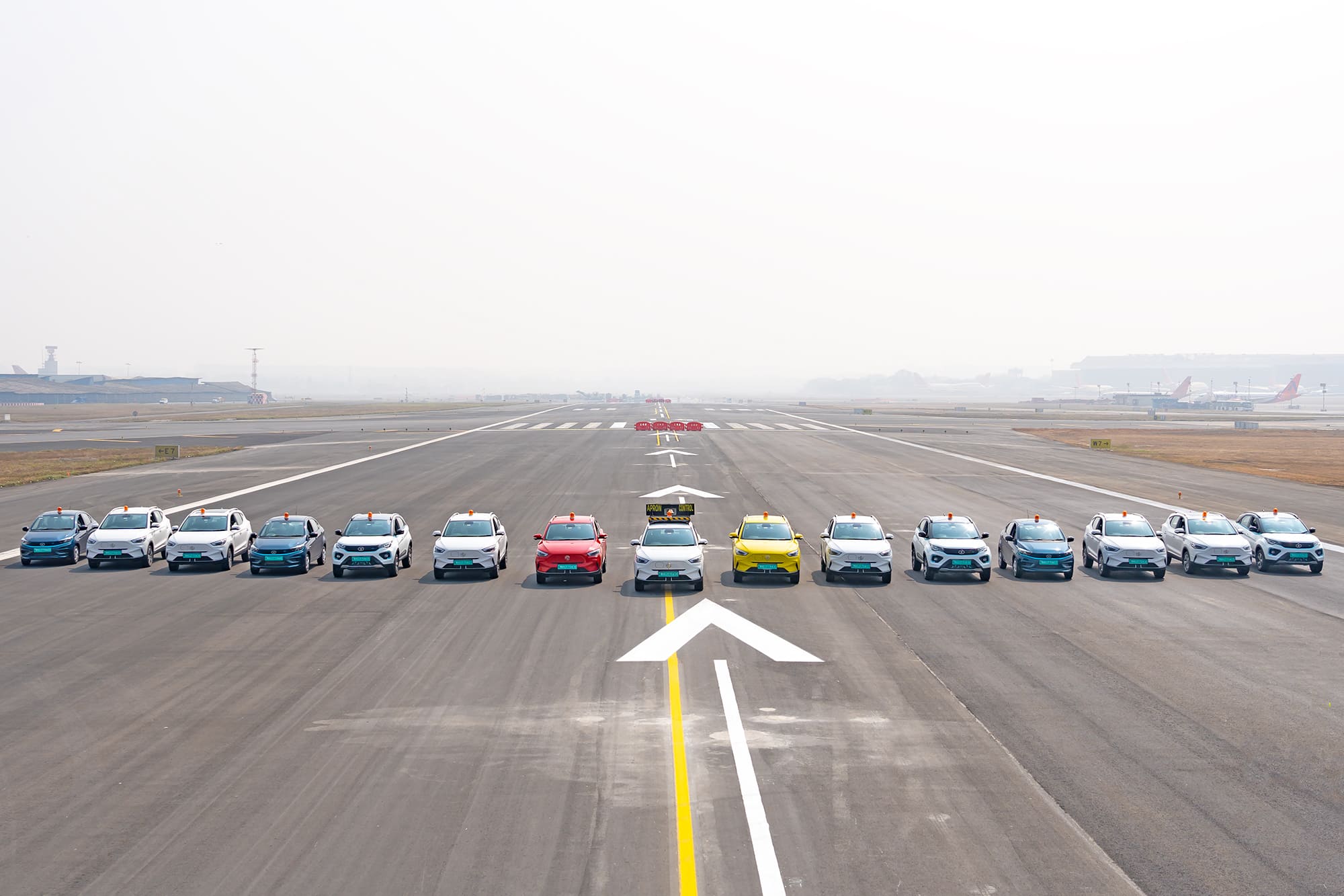 Electric fleet unveiled at Mumbai International Airport