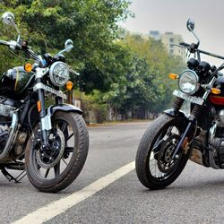 The newly-launched Royal Enfield Super Meteor 650 sits a notch above the Interceptor, the other 650cc offering from the brand.