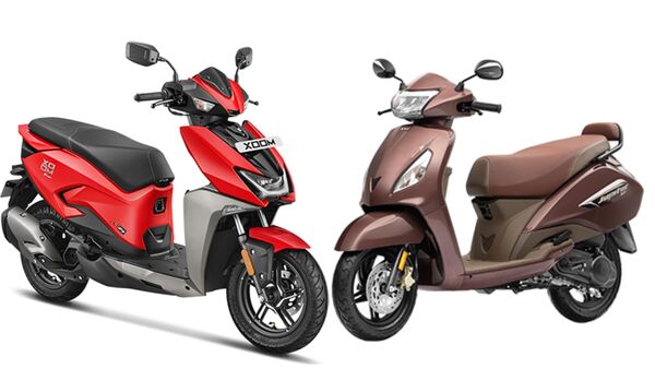 Both scooters have completely different design languages.