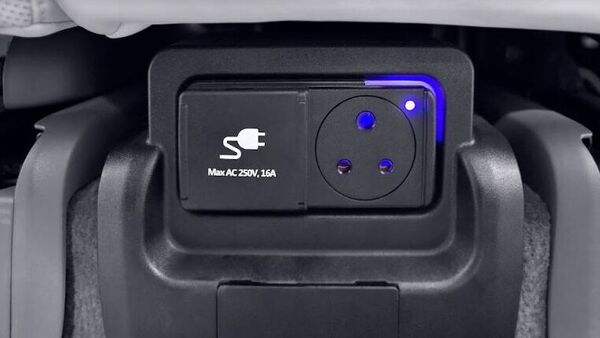 Among the feature highlights of Hyundai Ioniq 5 is Vehicle-2-Load technology which refers to a point from where one can power small home appliances like TVs and microwave.