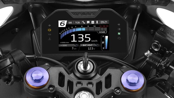 A look at the new instrument cluster of R15M.