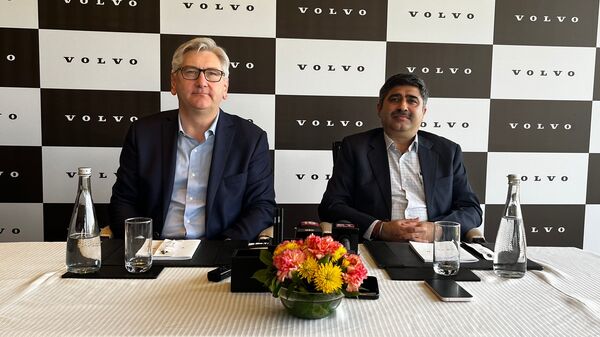 Nick Connor, Head of Volvo Cars Asia Pacific (left) and Jyoti Malhotra, Managing Director, Volvo Cars India.