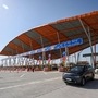 The first toll plaza on the Delhi-Mumbai Expressway first phase till Dausa is at Khalilpur. (Raj K Raj/HT Photo) (HT_PRINT)
