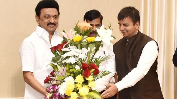 Bhavish Aggarwal with Tamil Nadu Chief Minister MK Stalin. 