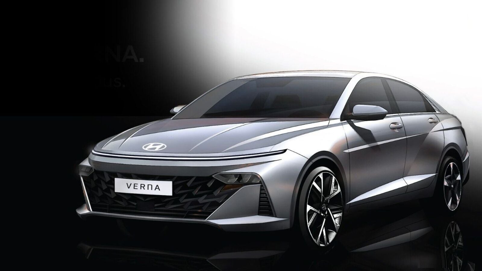 2023 Hyundai Verna design sketches reveal aggressive exterior highlights |  Car News