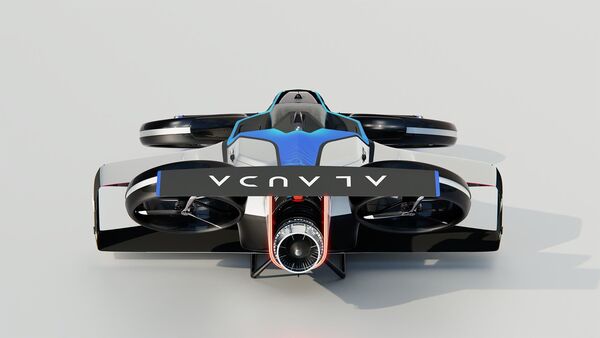 AI Generated Sport racing car is running at high speed in