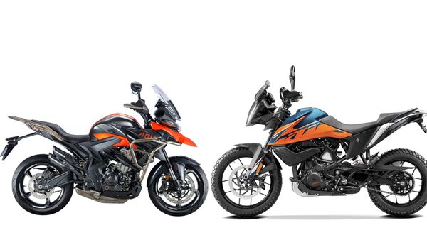 Both motorcycles use alloy wheels, so they are not proper dirt bikes. However, Zontes does offer a version of the motorcycle with spoked wheels.