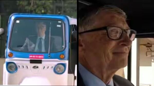 Microsoft co-founder and philanthropist Bill Gates has shared a video of him driving a Mahindra Treo electric tricycle.