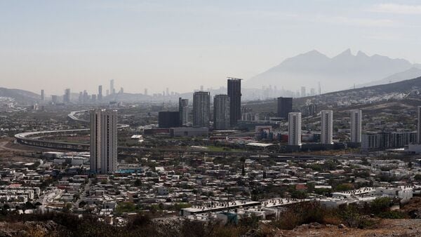 FILE PHOTO: A view shows the downtown area of ​​the city of Santa Catarina, near land where Tesla says it could build a new Gigafactory.  (Reuters)