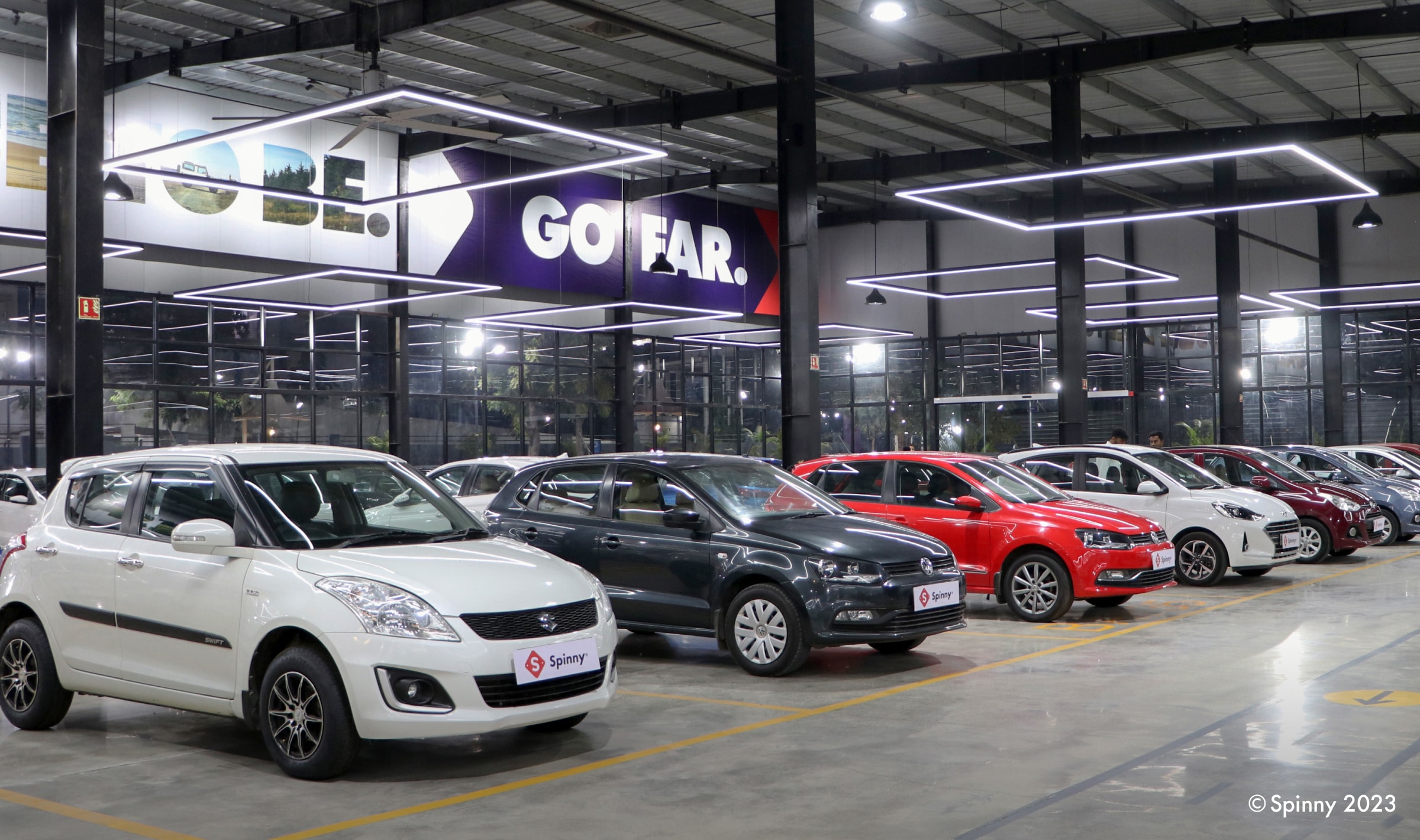 Customers can take check, inspect and take test drives at Spinny Park in Pune Customers can take check, inspect and take test drives at Spinny Park in Pune