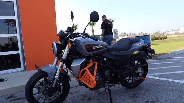 Compared to other Harley models, the X350 is compact in size.  (Photo courtesy: YouTube/BertsHarleyDavidson)