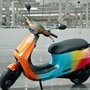 Ola S1 Holi special edition scooter will come wearing a multi-coloured paint theme. (Image: Twitter/Bhavish Aggarwal)