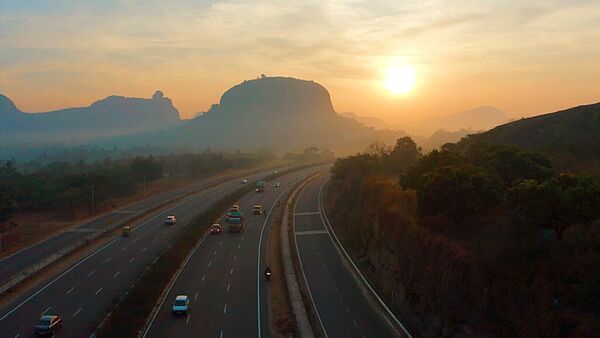 A view of Bengaluru-Mysuru Expressway