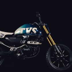 Several parts such as rear section, tail lamp, headlamp and the instrument panel has been removed to save the weight. The front brake has also been removed because flat trackers do not have them.&nbsp;