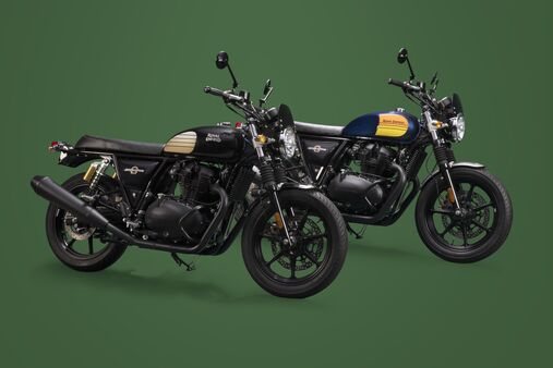 The blacked-out editions of the Royal Enfield Interceptor 650 comes with alloy wheels as standard.