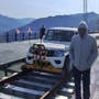 The Mahindra Bolero SUV doubled up as an inspection vehicle on tracks to survey the upcoming railway bridge in Kashmir. The SUV was one of the first vehicles to run on the world's tallest railway arch bridge at Chenab. (Image courtesy: Twitter/@rajtoday)