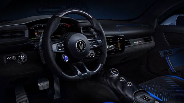 A look at the interior of the Maserati MC20.