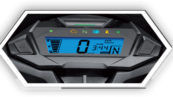 A look at the digital instrument cluster of Honda SP125. A look at the digital instrument cluster of Honda SP125.