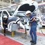 1,500 women work over three shifts at Tata Motors' new Omega Factory to build the Harrier and Safari SUVs (HT Auto/Sameer Contractor)