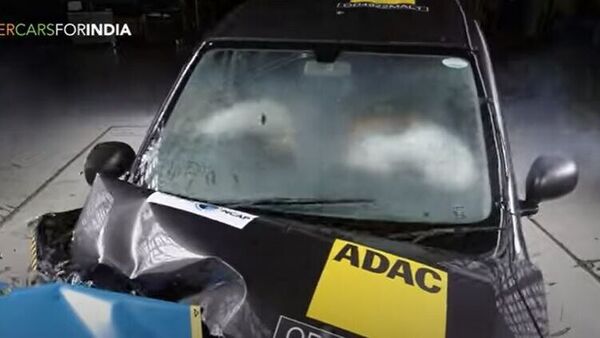 Driver’s and passenger’s knees showed marginal and weak protection, respectively, in the Alto K10 crash test.