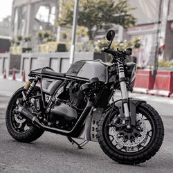 The engine is now finished in heat-resistant paint. Speaking of the engine, it has been retuned and there is a new exhaust as well