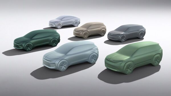 Skoda Auto plans to launch six new electric vehicles in the global market by 2026. The new models will belong to different segments and all these models will bear the brand's new design philosophy - Modern Solid. Skoda Auto plans to launch six new electric vehicles in the global market by 2026. The new models will belong to different segments and all these models will bear the brand's new design philosophy - Modern Solid.