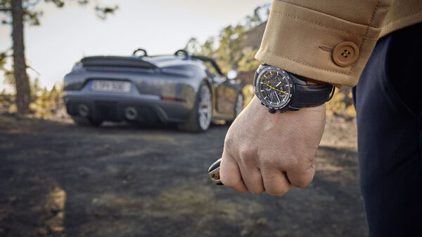 The Cronograph that compliments the Porsche 718 Spyder RS has starting price of $8,800 (approx. ₹7 lakh). Porsche