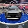 Toyota bZ4X at the Auto Expo 2023.