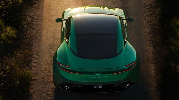 A full glass roof gives the DB12 a sleek and visually appealing look. A full glass roof gives the DB12 a sleek and visually appealing look.
