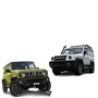 The Gurkha has more road presence than the Jimny because of its dimensions.