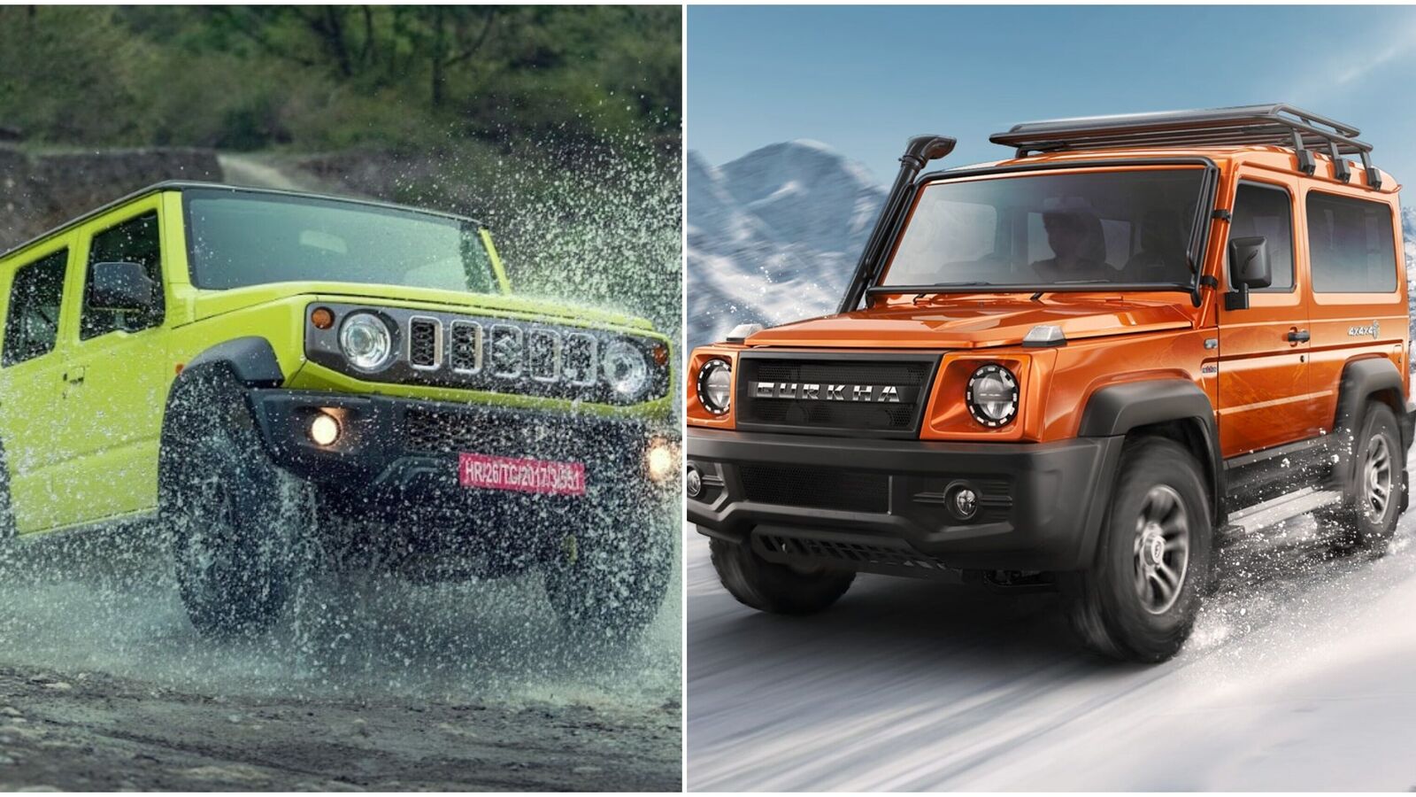 Maruti Suzuki Jimny Vs Force Gurkha: Which Off-roader SUV Is Better ...