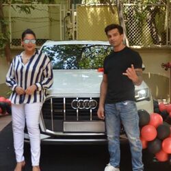 Bipasha Basu dubbed the new Audi Q7 as the new ride for her daughter Devi. (Image: Instagram/Bipasha Basu)