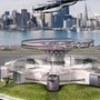 A vision image of a vertiport presented by Urban Air Mobility Division of Hyundai Motor Group.