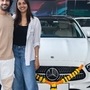 Actors Aditya Seal and Anushka Ranjan got the Mercedes-Benz E-Class in the pristine white shade  (Insta/Auto Hangar Mercedes-Benz)