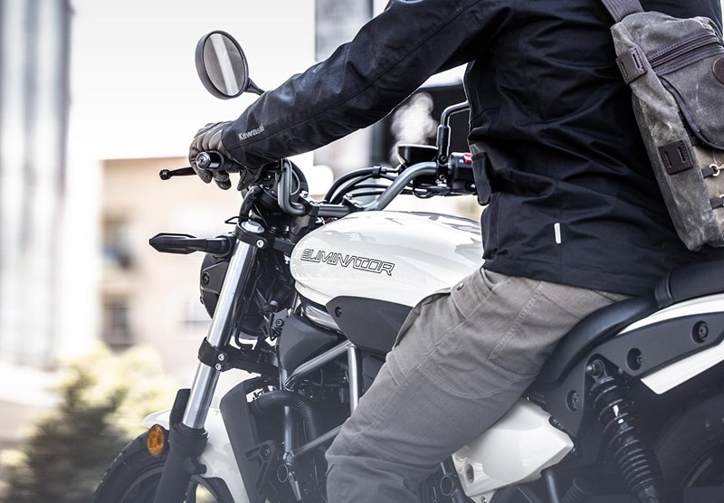 The Eliminator showcases a stylish low-slung design, complete with a teardrop fuel tank
