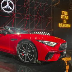 Other design elements of the convertible include a sleek air dam, multi-spoke alloy wheels painted in black, blacked-out ORVMs, an adjustable spoiler and quad exhausts.