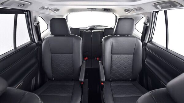 The Invicto still manages to impress most with the space on offer, especially in the second and third row. Plus, there is a panoramic sunroof with ambient lighting on top. The Invicto still manages to impress most with the space on offer, especially in the second and third row. Plus, there is a panoramic sunroof with ambient lighting on top.